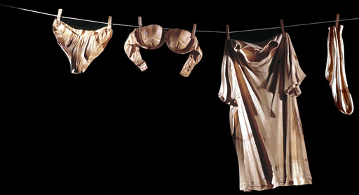 Underwear in wood by Loris Marazzi